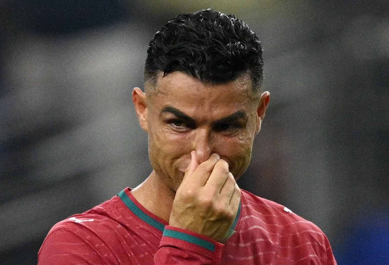 Cristiano Ronaldo was in tears at the final whistle