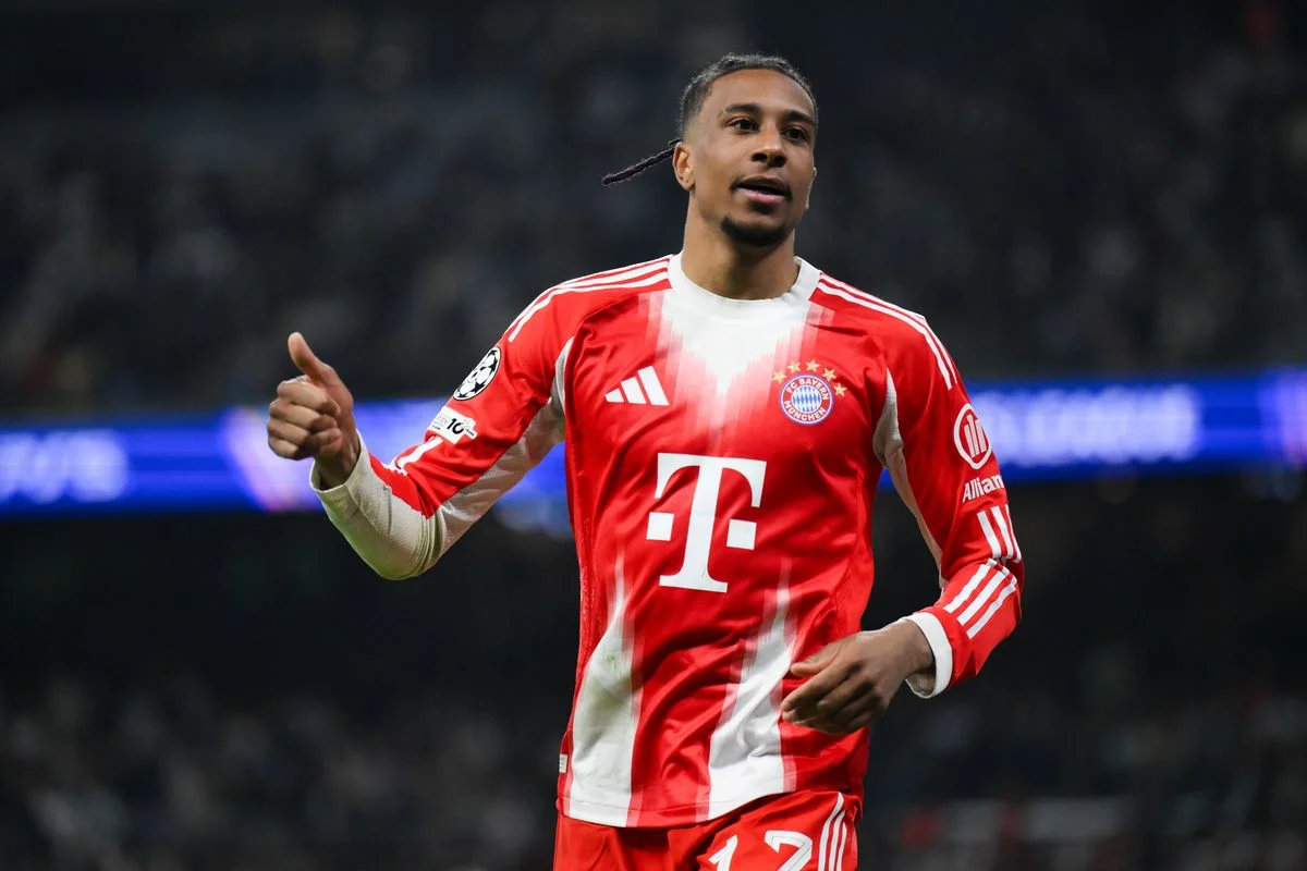 Michael Olise during a Bayern Munich game