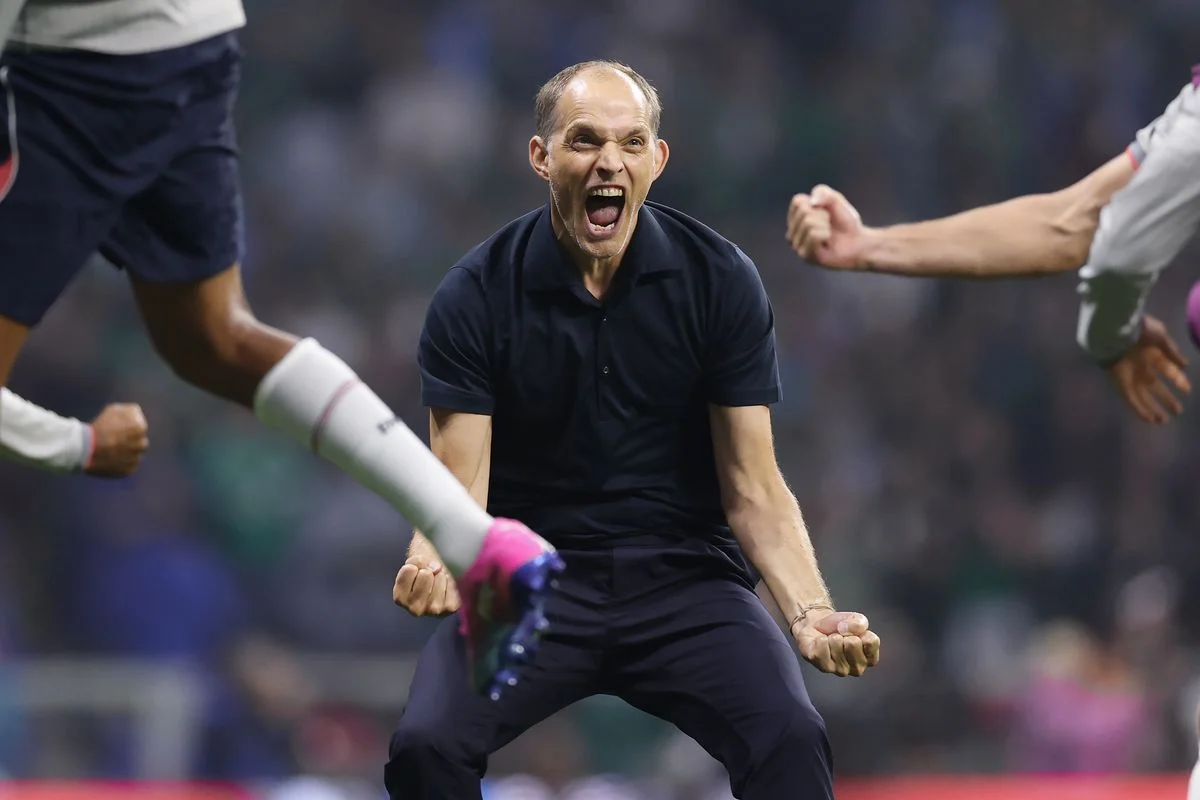 Thomas Tuchel celebrating