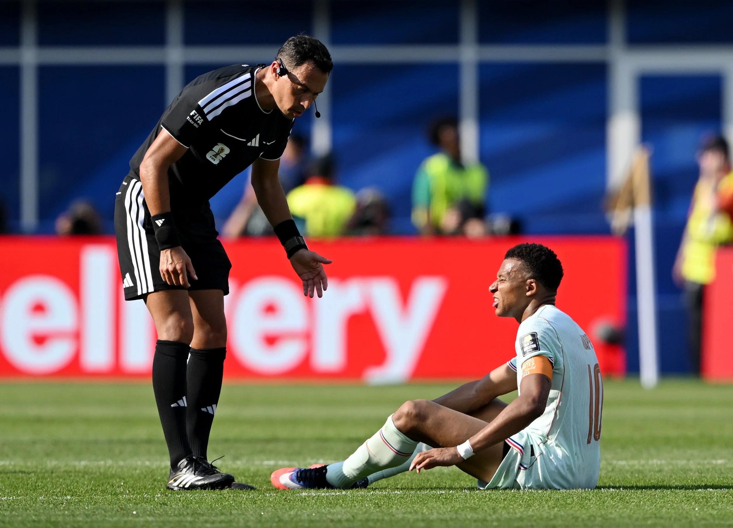 Kylian Mbappe came off against Morocco with a knock