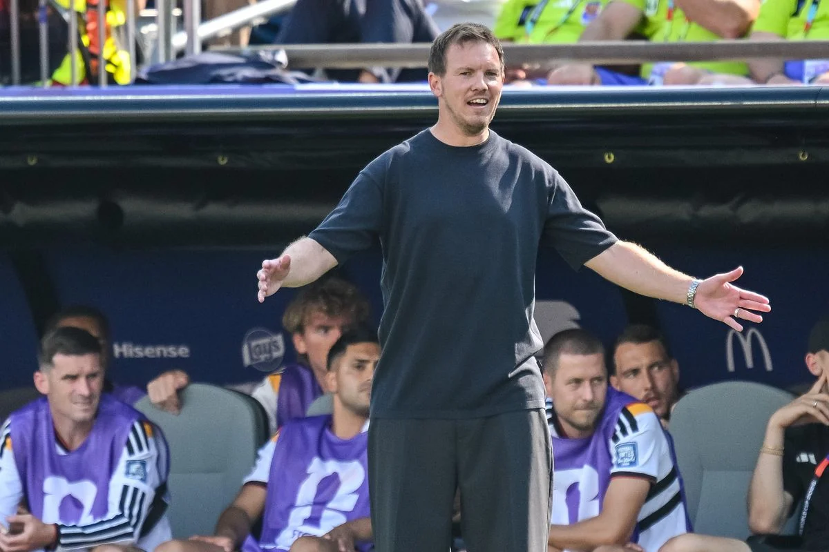 Julian Nagelsmann during the Round of 32 FIFA World Cup 2026 match between Germany and Paraguay. 