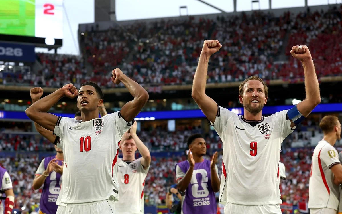 Jude Bellingham and Harry Kane celebrating