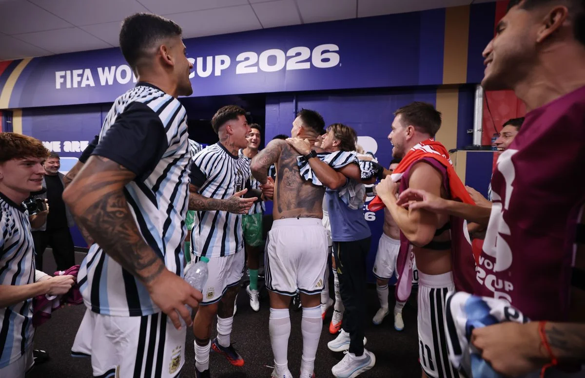 Argentina chanted in the dressing room after beating Switzerland